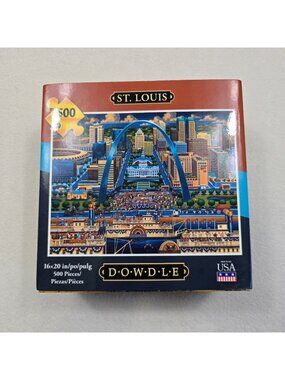 Dowdle 500 Piece Puzzle St Louis NEW USA Made Landmarks Artwork 16x20 Inches